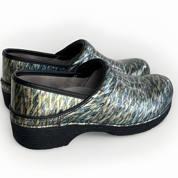 Dansko Women's Size US 8.5 - 9 EU 39 LT Pro Blue Waves Clogs Professional Shoes - Picture 4 of 16